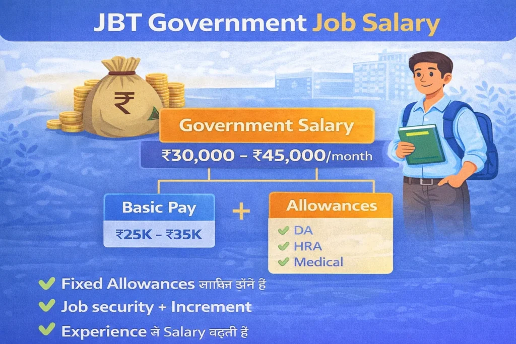 JBT Government Job Salary (2026) – Basic Pay, In-Hand Salary & Allowances