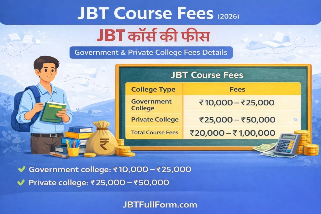 JBT Course Fees