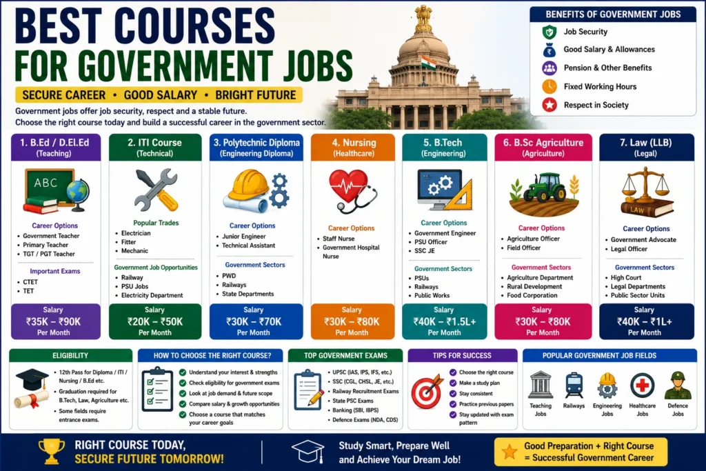 Best Courses for Government Jobs (2026) – Top Job-Oriented Courses in India