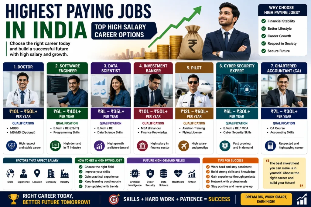 Highest Paying Jobs in India