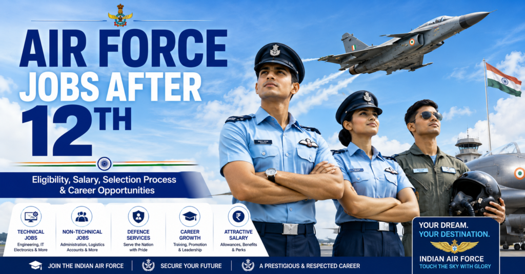 Air Force Jobs After 12th