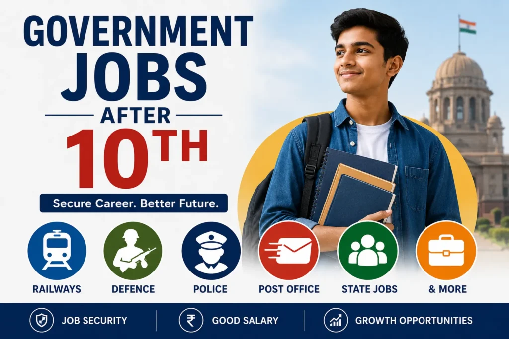 Government Jobs After 10th (2026) – Best Career Options, Salary & Eligibility