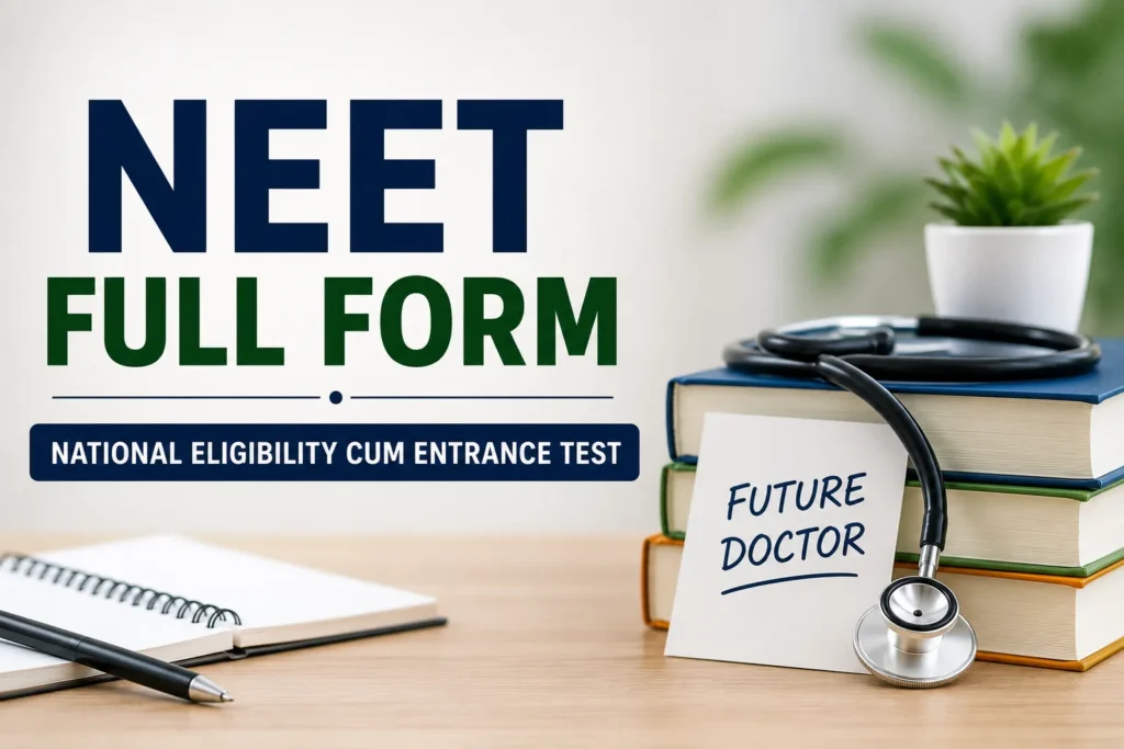 NEET Full Form (2026) – Meaning, Eligibility, Exam Pattern & Career Guide