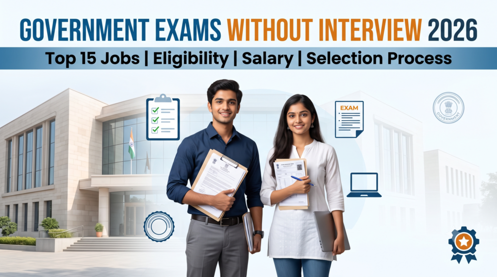 Government Exams Without Interview 2026