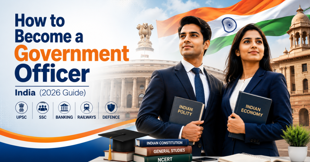 How to Become a Government Officer in India (2026 Guide) – Eligibility, Exams, Salary & Career